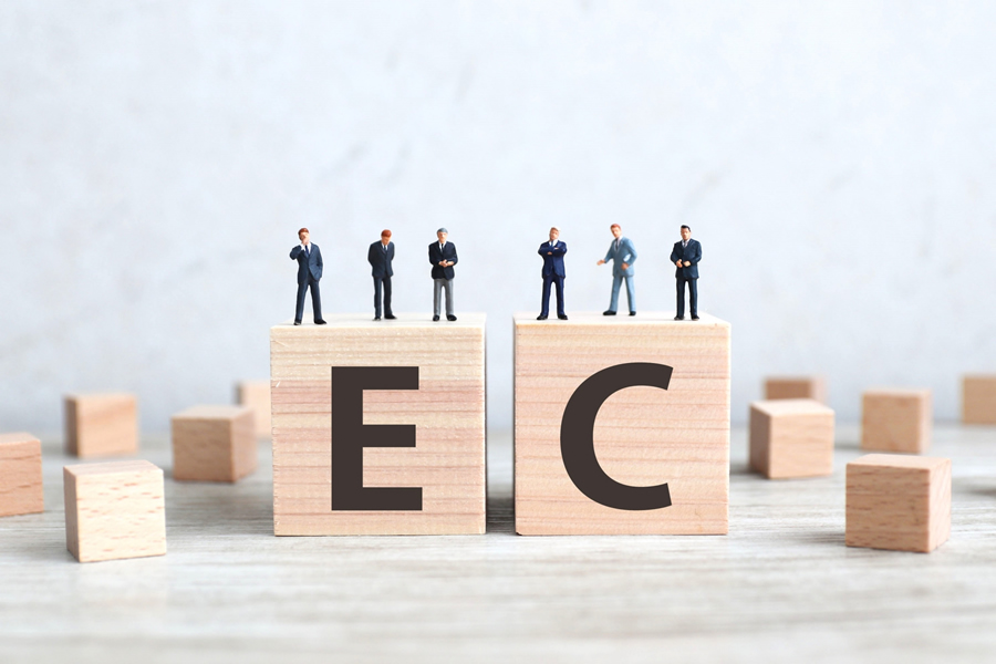 ECサイトに必要な機能とコンテンツをまとめた図